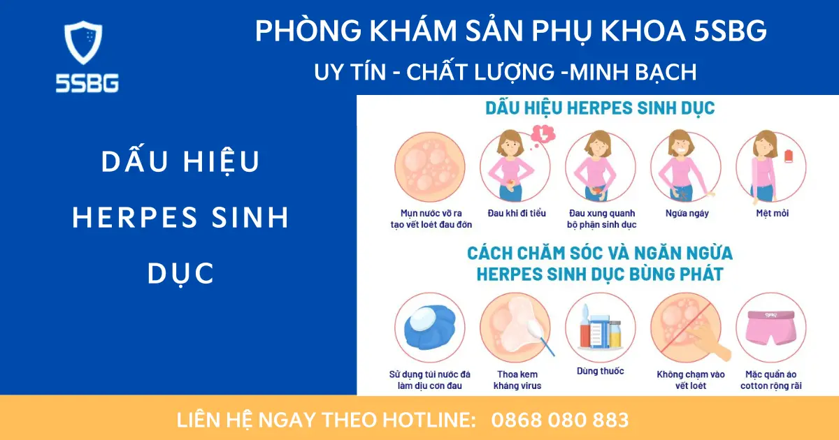 triệu chứng của herpes sinh dục